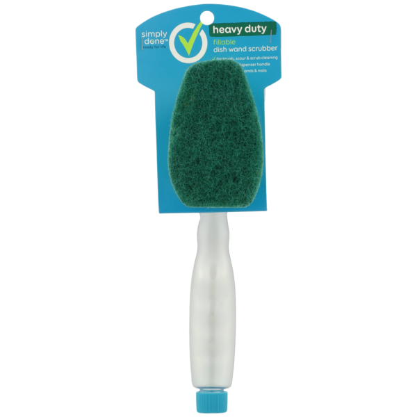 Cleaning Products Simply Done Heavy Duty Fillable Dish Wand Scrubber hero