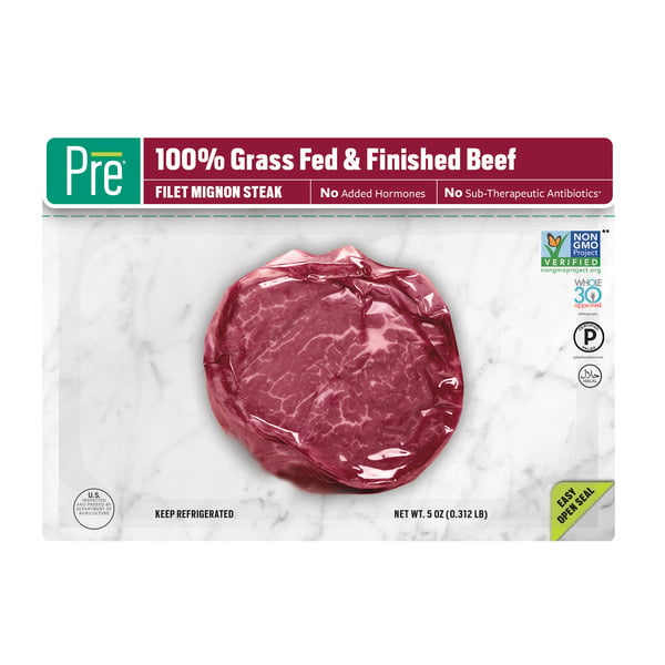 Meat Counter Pre Brands 100% Grass Fed and Finished Filet Mignon hero