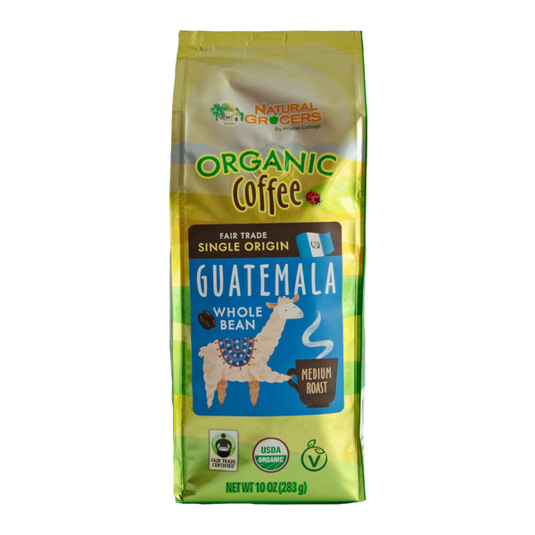 Coffee Natural Grocers Organic Whole Bean Guatemalan Coffee hero