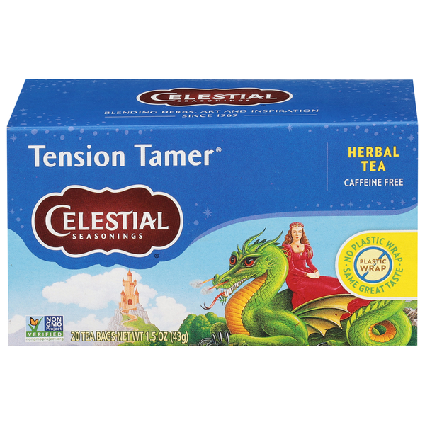 Tea Celestial Seasonings Tension Tamer, Caffeine-Free Herbal Tea hero