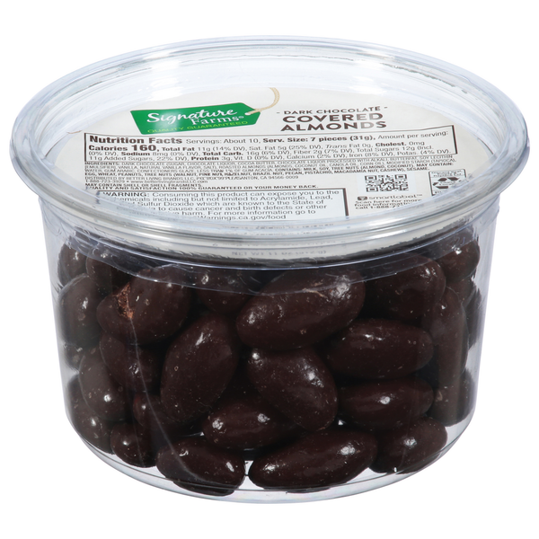 Candy & Chocolate Signature Farms Almonds, Dark Chocolate Covered hero