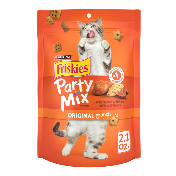 Cat Treats Purina Friskies Cat Treats, Party Mix Original Crunch hero