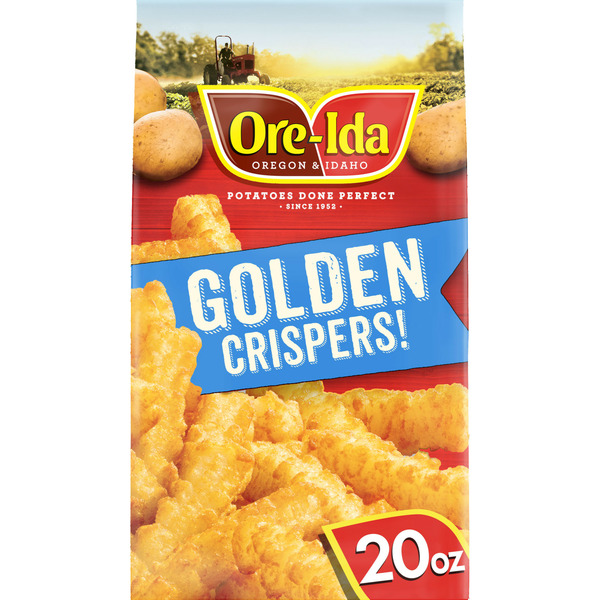 Frozen Appetizers & Sides Ore-Ida Golden Crispers! Crispy French Fry Fried Food Snacks Frozen Potatoes hero