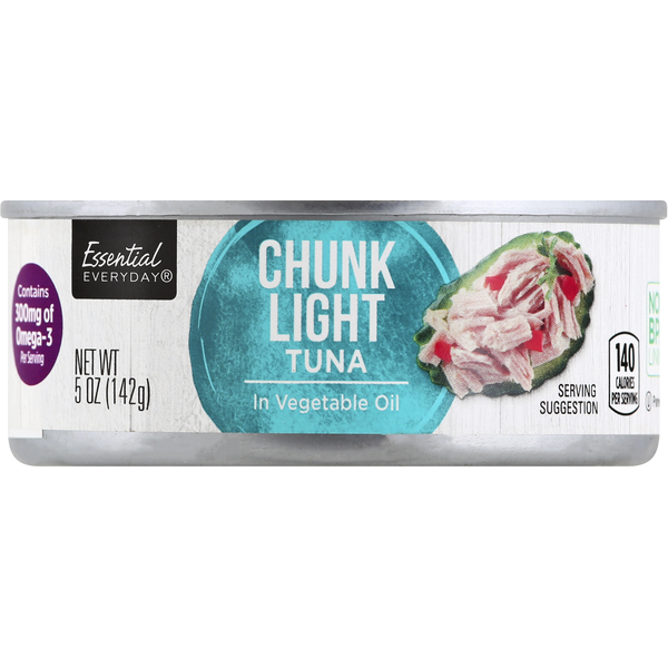 Canned Meat & Seafood Essential Everyday Tuna in Vegetable Oil, Chunk Light hero