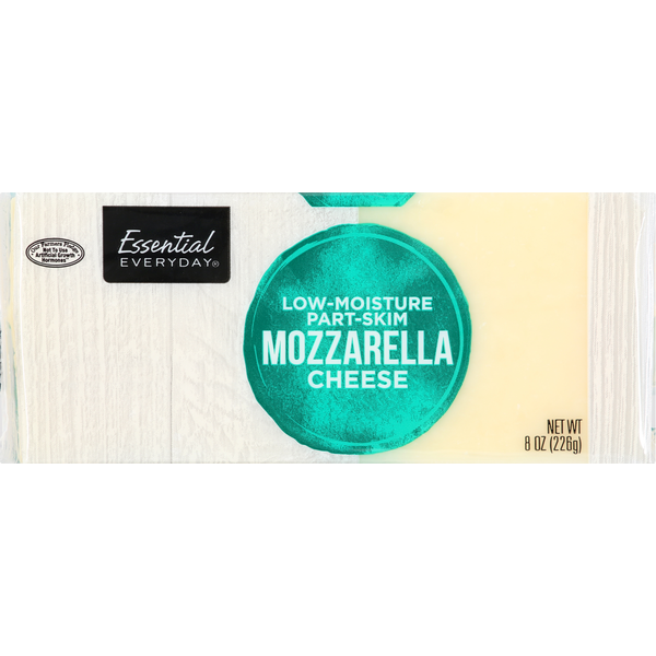 Packaged Cheese Essential Everyday Cheese, Part Skim, Mozzarella, Low-Moisture hero