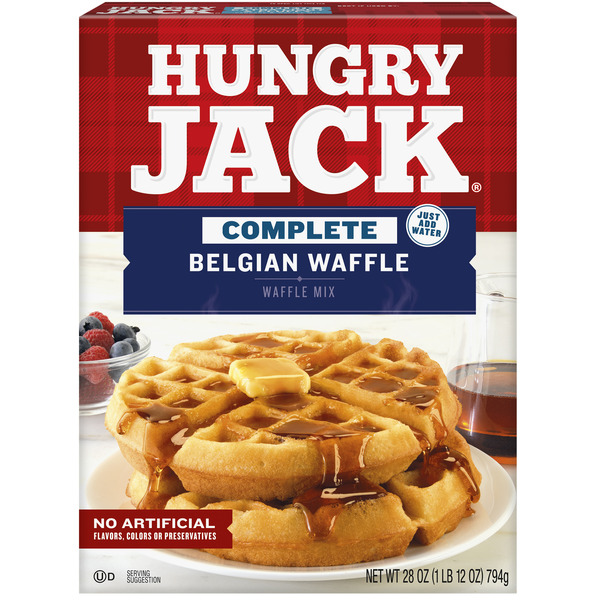 Doughs, Gelatins & Bake Mixes Hungry Jack Complete Belgian Waffle Mix hero