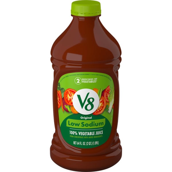 Juice & Nectar (Shelf-Stable) V8 Low Sodium Original 100% Vegetable Juice hero