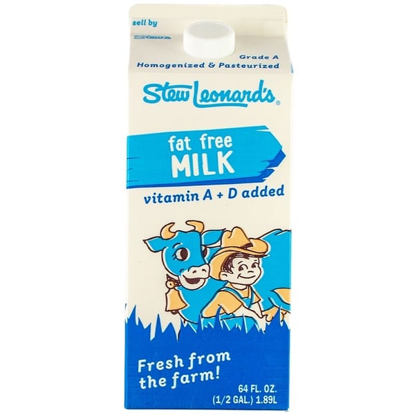 Milk Stew Leonard's Fat Free Skim Milk hero