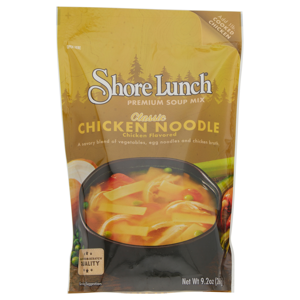 Soup, Broth & Bouillon Shore Lunch Soup Mix, Premium, Chicken Noodle, Classic hero