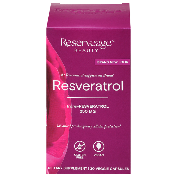 Dietary Supplements Reserveage Nutrition Resveratrol, 250 mg, Veggie Capsules hero