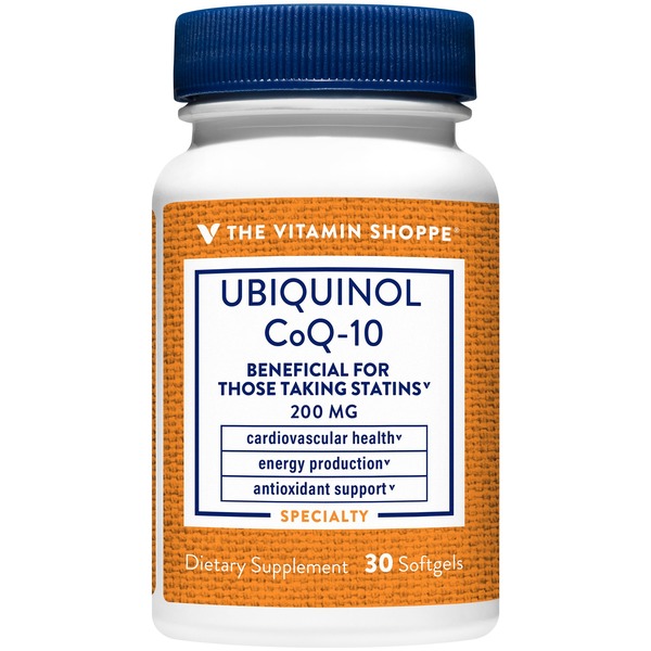 Heart Health The Vitamin Shoppe Ubiquinol CoQ-10 - 200 MG (30 Softgels) hero