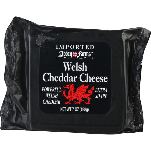 Specialty Cheeses Abbey Farms Cheese, Extra Sharp Welsh Cheddar hero