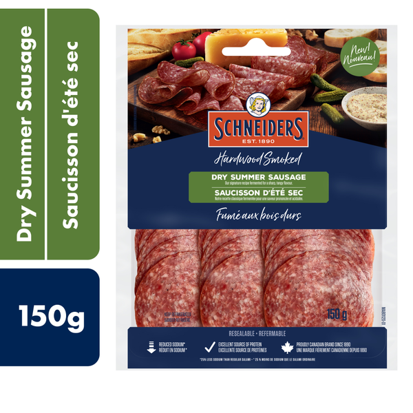 Hot Dogs, Bacon & Sausage Schneiders Dry Summer Sausage hero