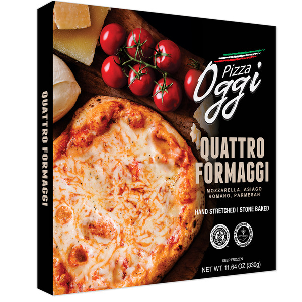 Frozen Pizza Oggi Foods Inc. Quattro Formaggi Pizza hero