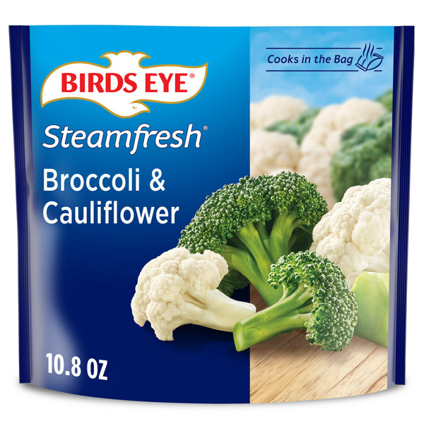 Frozen Appetizers & Sides Birds Eye Steamfresh Broccoli and Cauliflower Frozen Vegetables hero