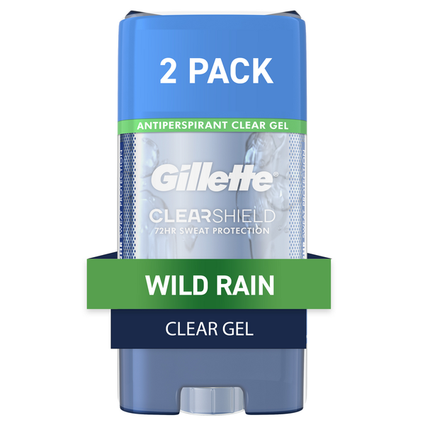 Deodorants Gillette Antiperspirant and Deodorant for Men, Clear Gel, Wild Rain hero