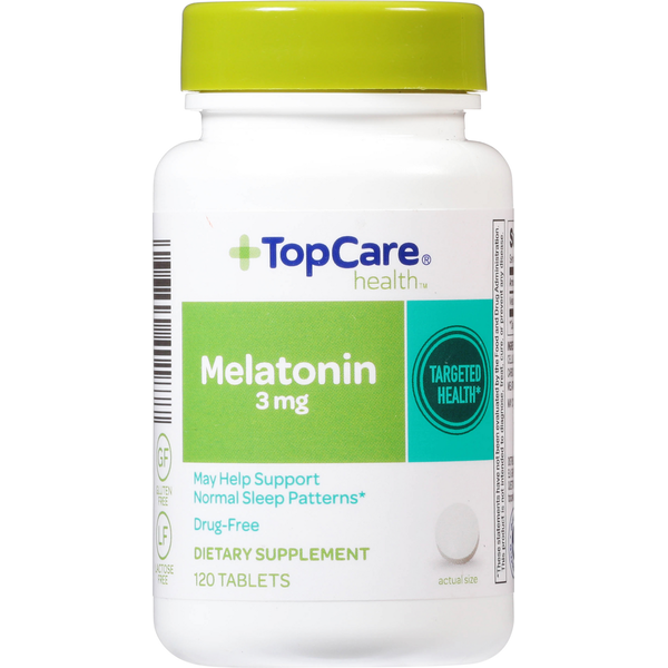 Vitamins & Supplements TopCare Melatonin, 3 mg, Tablets hero