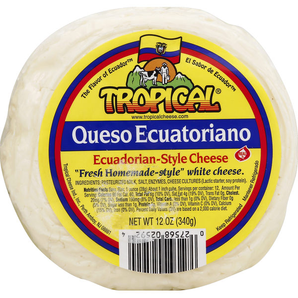 Specialty Cheeses Tropical Cheese, Ecuadorian-Style, Queso Ecuatoriano hero