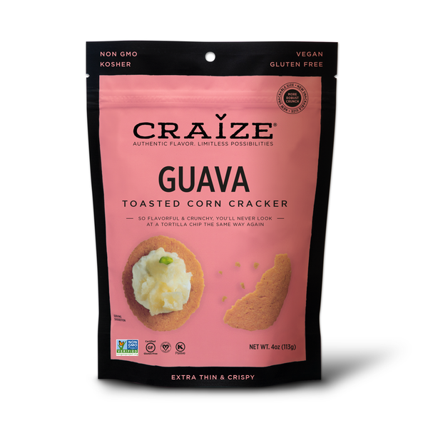 Crackers Craize Snacks Guava Toasted Crisps hero