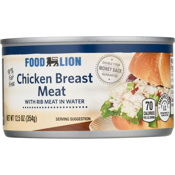 Canned Meat & Seafood Food Lion Chicken Breast Meat hero