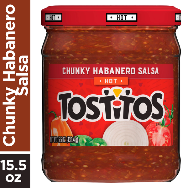 Dips & Salsa Tostitos Salsa, Chunky Habanero, Hot hero