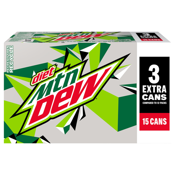 Juice & Nectars Mountain Dew Soda, Diet hero