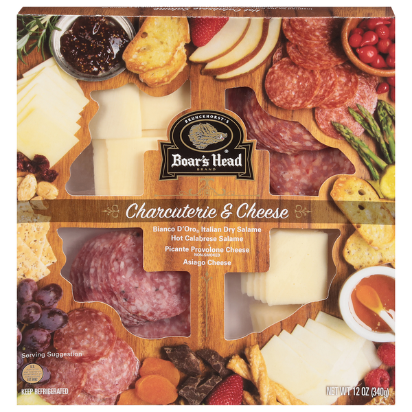 Snack Trays Boar's Head Charcuterie and Cheese hero