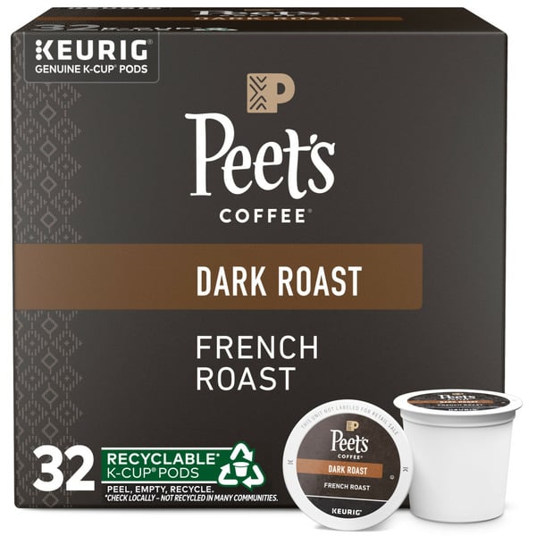 Peet's Coffee French Roast, Dark Roast K-Cup Pods hero