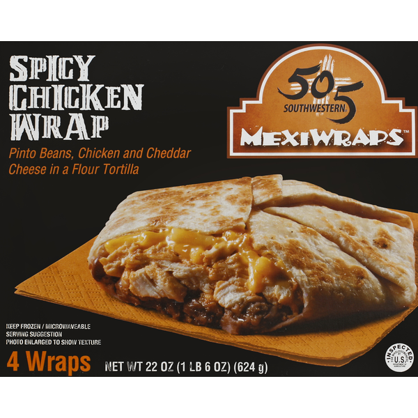 Frozen Meals 505 Southwestern Spicy Chicken Wrap hero