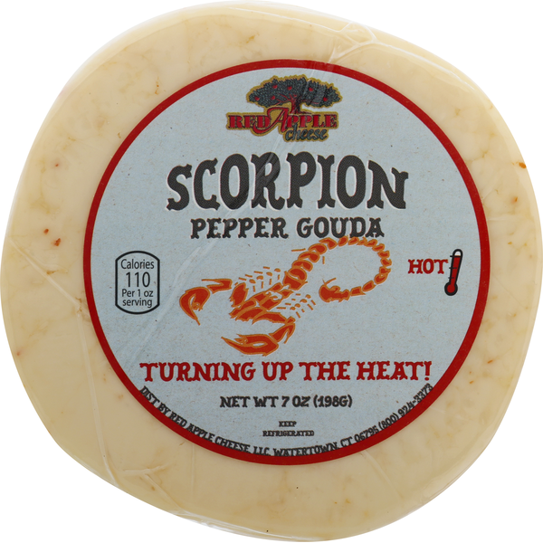 Specialty Cheeses Red Apple Cheese Gouda, Scorpion Pepper, hero