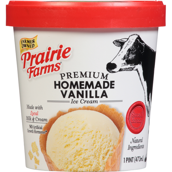 Ice Cream & Ice Prairie Farms Ice Cream, Homemade Vanilla, Premium hero