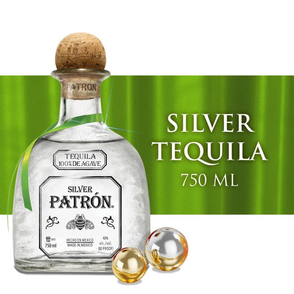 Tequila/Mezcal Patrón Silver Tequila 100% De Agave hero