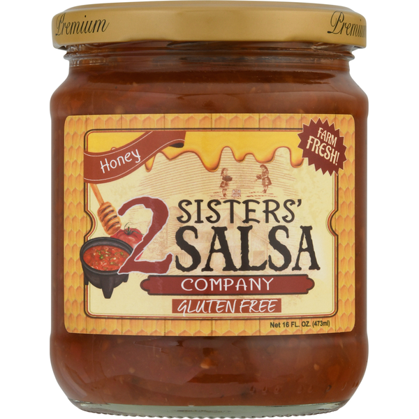 Fresh Dips & Tapenades 2 Sisters' Salsa Company Salsa, Premium, Honey hero