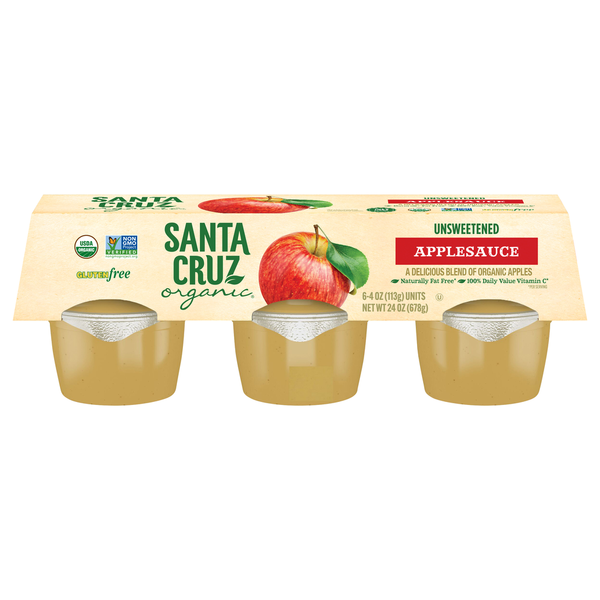 Canned Fruit & Applesauce Santa Cruz Organic Apple Sauce hero