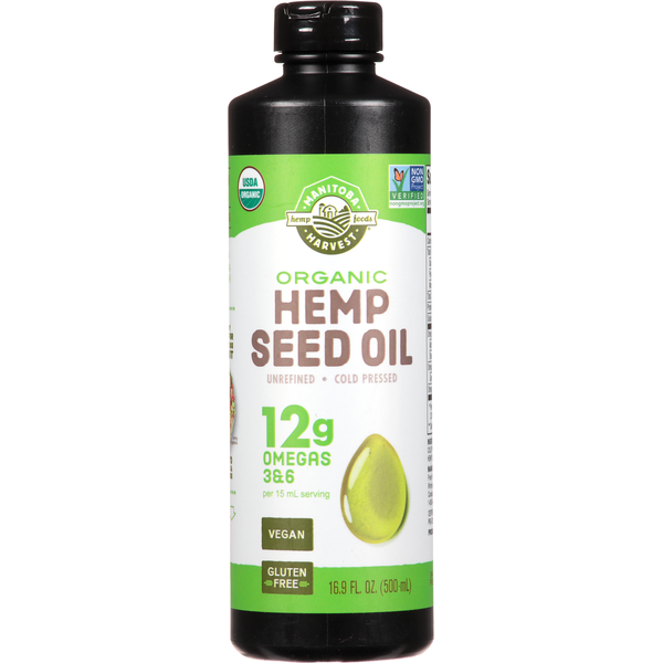 Vitamins & Supplements Manitoba Harvest Hemp Seed Oil, Organic, 12 g Omegas 3 & 6 hero