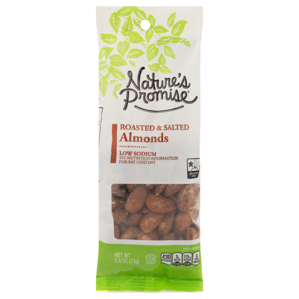 Nuts, Seeds & Dried Fruit Nature's Promise Almonds, Roasted & Salted hero