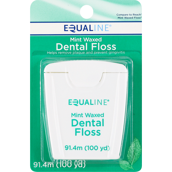 Oral Hygiene Equaline Dental Floss, Mint, Waxed hero