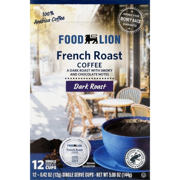 Coffee Food Lion French Roast Coffee Single Serve Cups hero