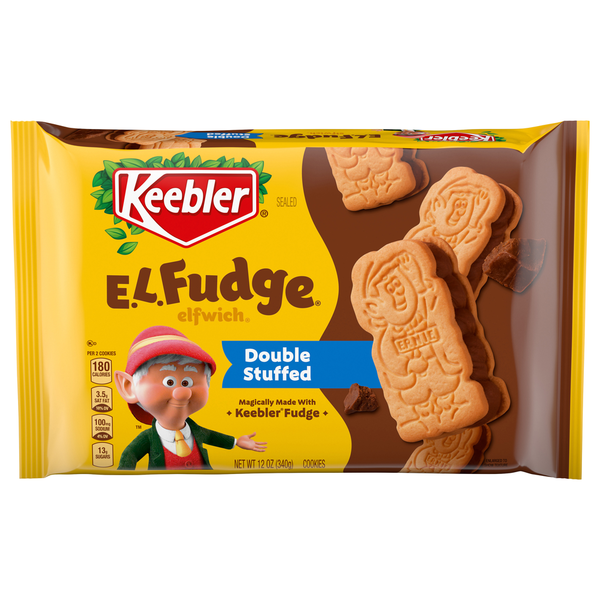 Cookies & Cakes Keebler Cookies, E.L. Fudge, Double Stuffed hero