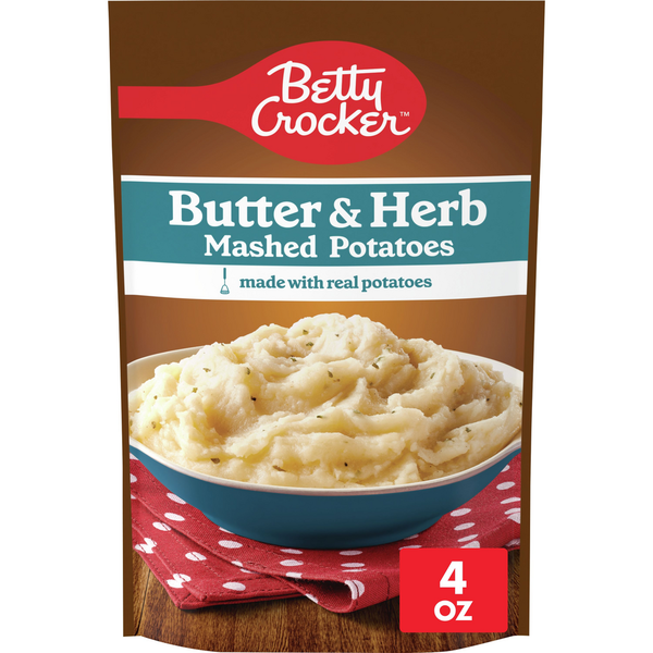 Instant Foods Betty Crocker Butter & Herb Mashed Potatoes hero