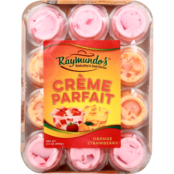 More Household Raymundo's Creme Parfait, Orange Strawberry, 12 Pack hero