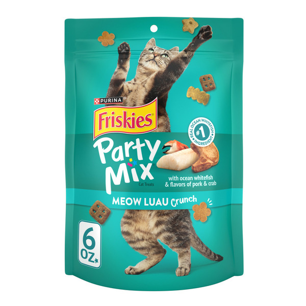 Cat Food & Care Purina Friskies Cat Treats, Party Mix Meow Luau Crunch hero