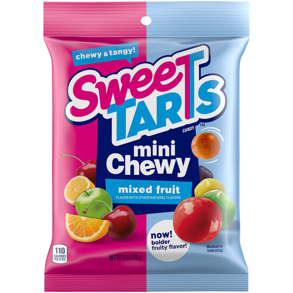 Candy & Chocolate SweeTARTS Candy, Mixed Fruit, Chewy, Mini hero