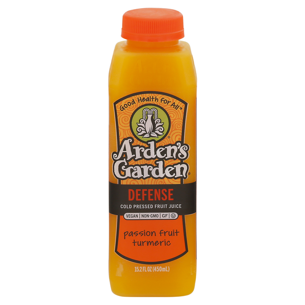 Vitamins & Supplements Arden's Garden Fruit Juice, Cold Pressed, Defence, Passion Fruit Turmeric hero