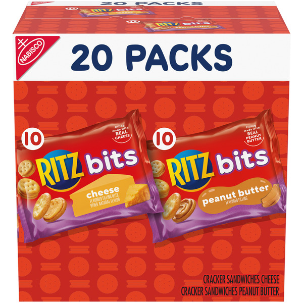 Cookies & Cakes Ritz Bits Cheese and Bits Peanut Butter hero