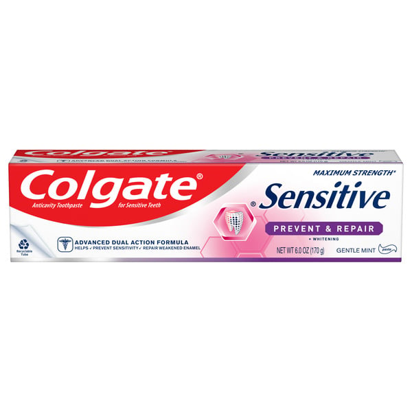 Oral Hygiene Colgate Sensitive Toothpaste for Enamel Repair with Whitening, Mint hero