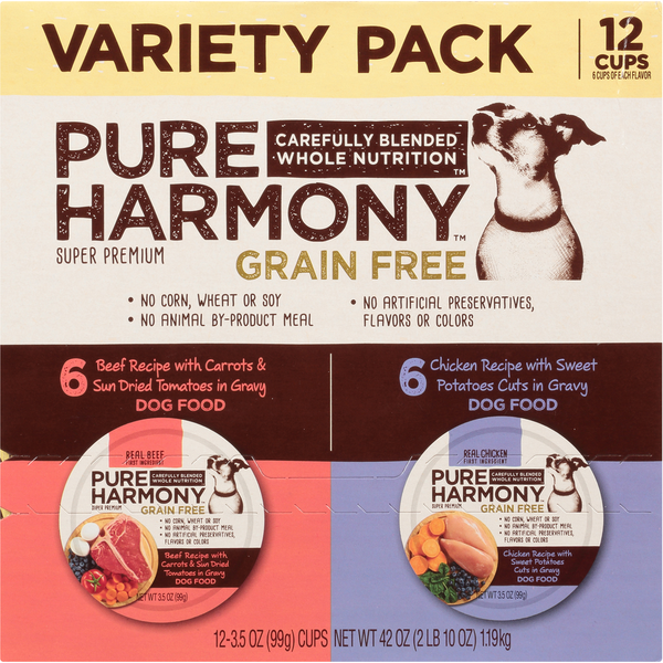 Dog Food & Care Pure Harmony Dog Food, Grain Free, Super Premium, Variety Pack hero