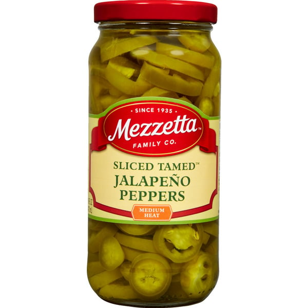 Pickled Goods & Olives Mezzetta Sliced Tamed™ Jalapeño Peppers hero