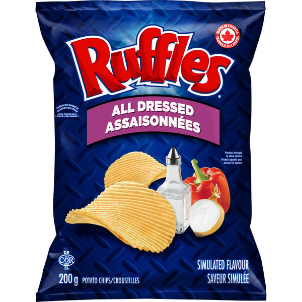 Chips & Pretzels Ruffles All Dressed hero