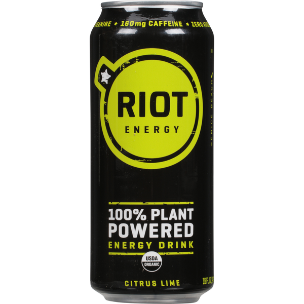 Energy & Sports Drinks Riot Energy Energy Drink, Organic, Citrus Lime hero